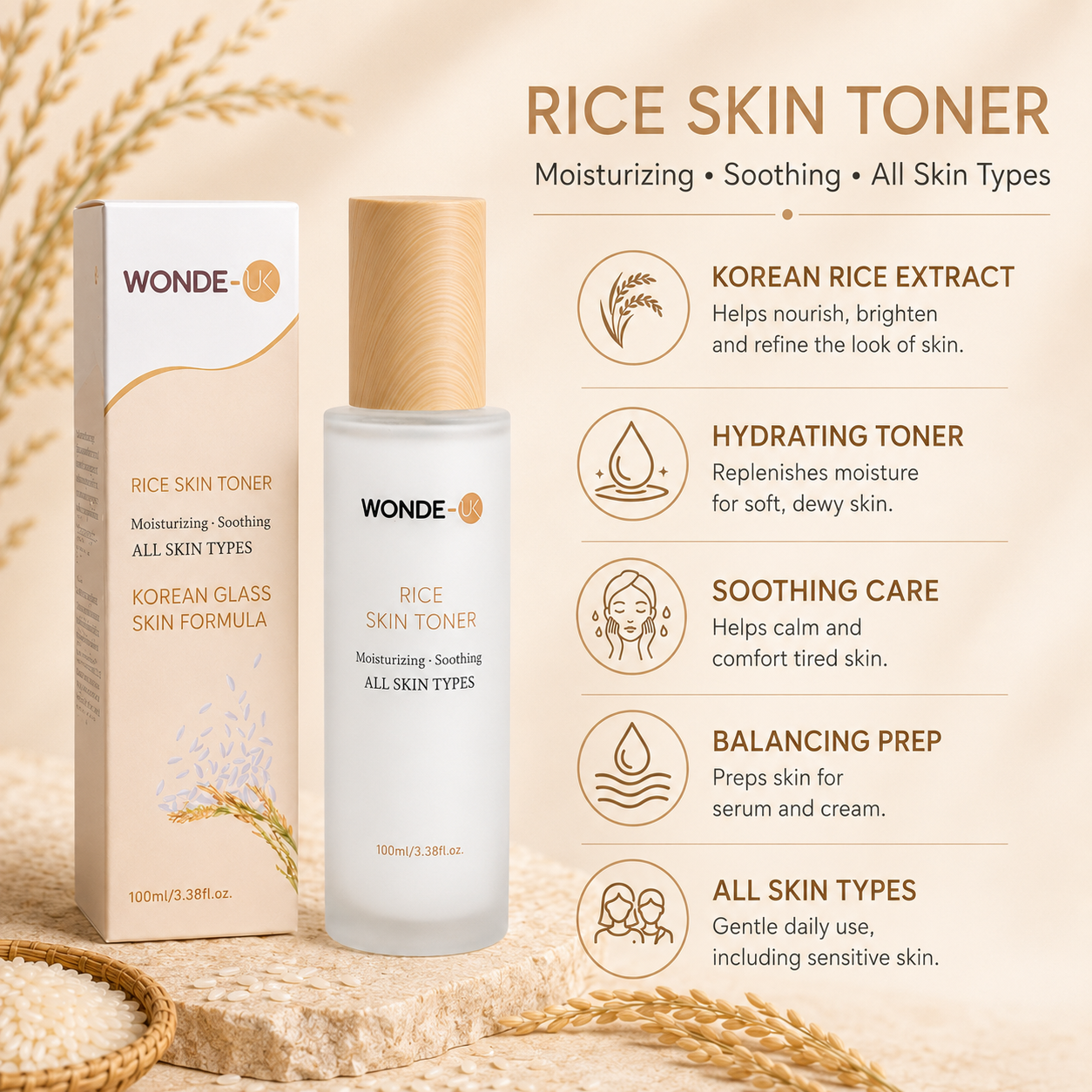 Wonde-UK Rice Skin Toner