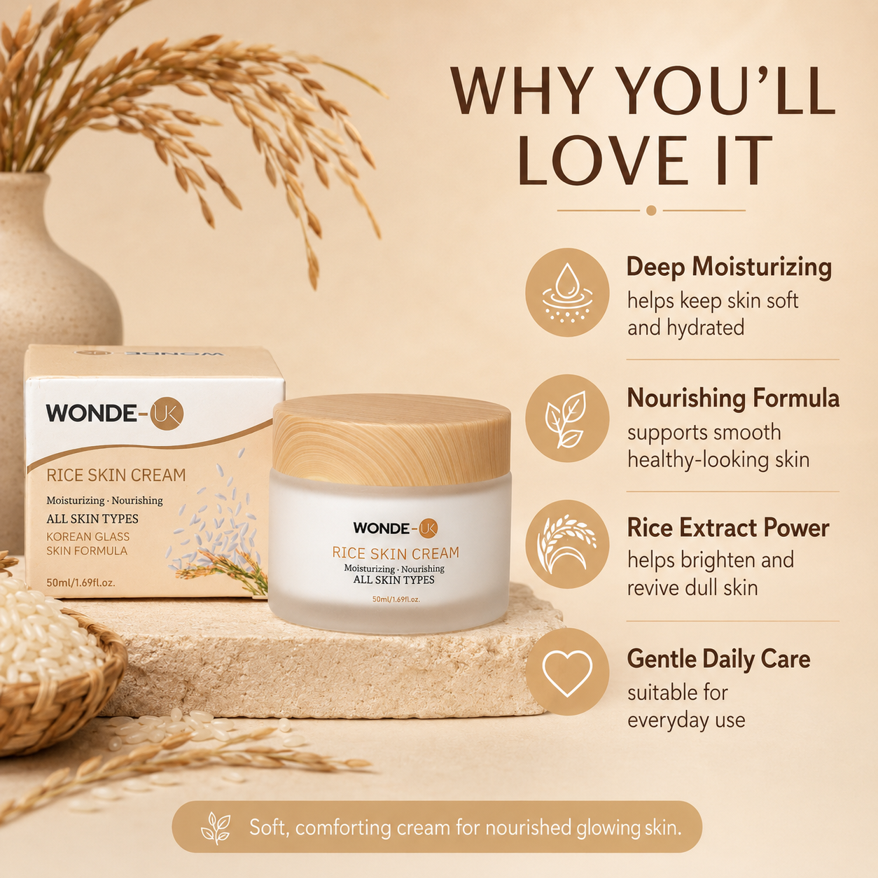 Wonde-UK Rice Skin Cream