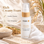 WONDE-UK Rice Skin Cleanser | Gentle Korean Rice Foam Face Wash