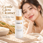 WONDE-UK Rice Skin Cleanser | Gentle Korean Rice Foam Face Wash