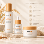 WONDE-UK Rice Skincare Set (3-Step) | Korean Toner, Serum & Cream