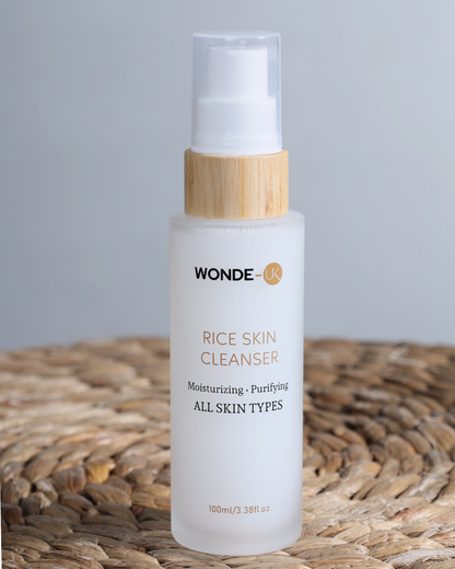 Wonde-UK Rice Skin Cleanser Foam – Gentle Brightening Daily Face Wash, Deep Clean, Hydrate & Glow Naturally, Pore-Refining Foam