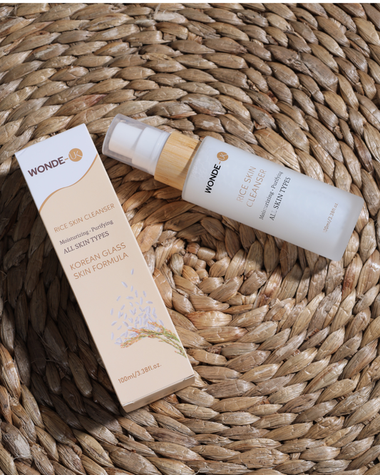 Wonde-UK Rice Skin Cleanser Foam – Gentle Brightening Daily Face Wash, Deep Clean, Hydrate & Glow Naturally, Pore-Refining Foam