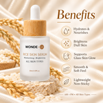 WONDE-UK Rice Skin Serum | Niacinamide & Hyaluronic Acid Face Serum